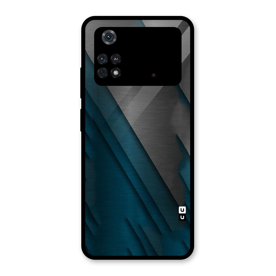 Just Lines Glass Back Case for Poco M4 Pro 4G