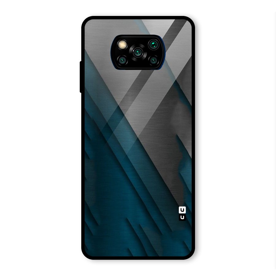 Just Lines Glass Back Case for Poco X3 Pro