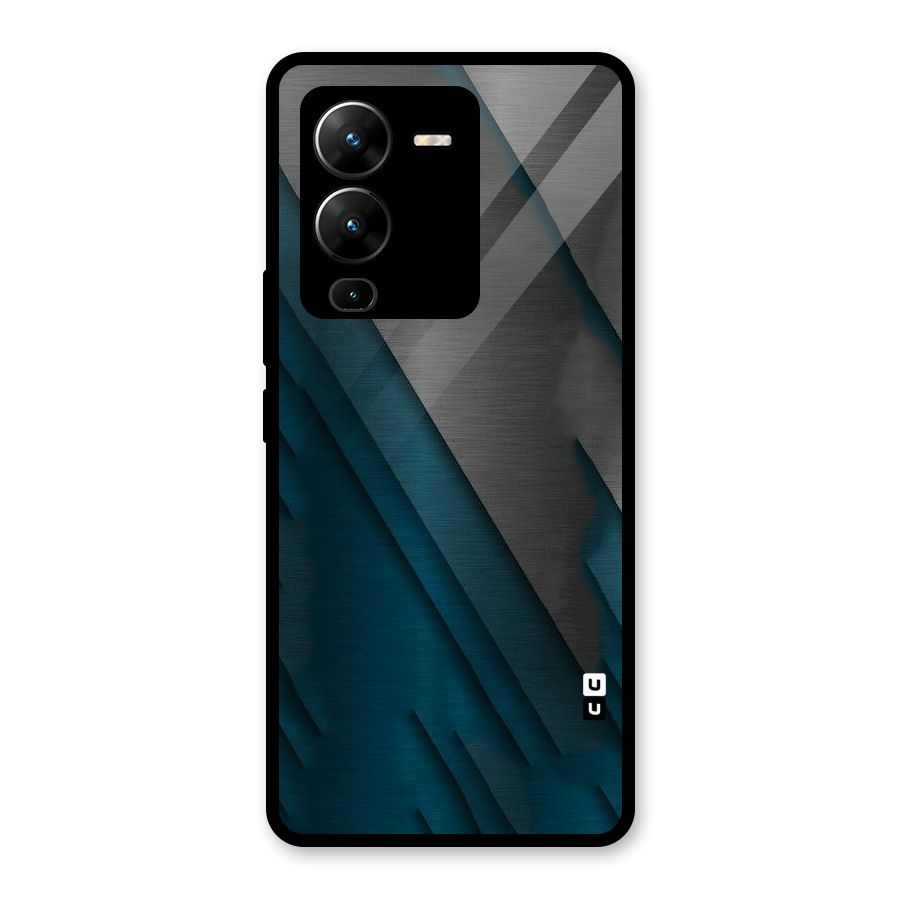 Just Lines Glass Back Case for Vivo V25 Pro