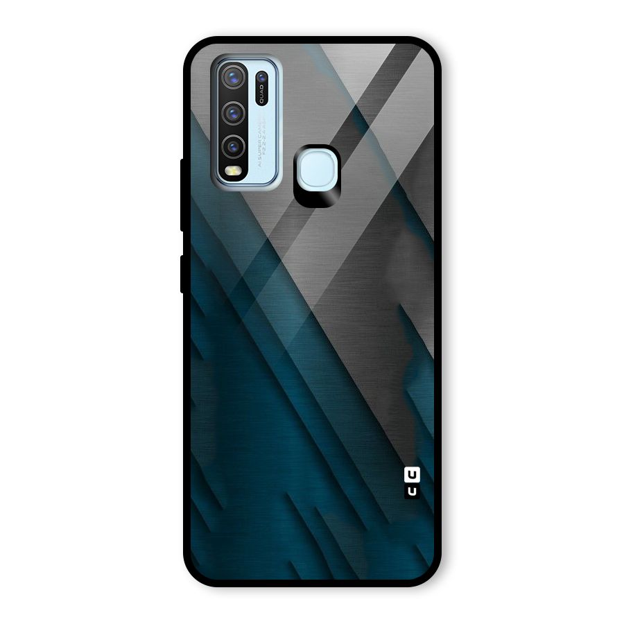 Just Lines Glass Back Case for Vivo Y30