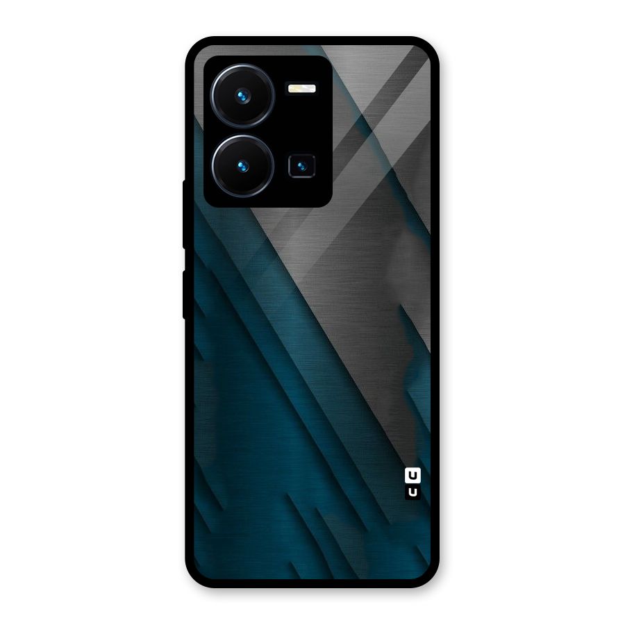 Just Lines Glass Back Case for Vivo Y35