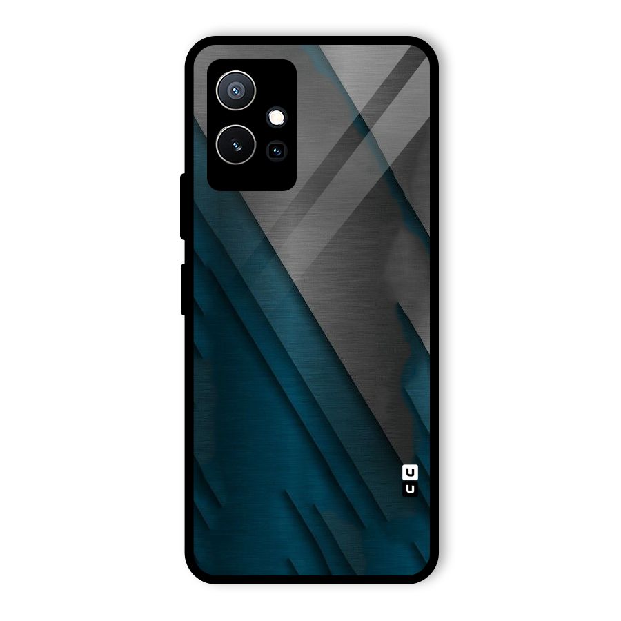 Just Lines Glass Back Case for Vivo Y75 5G