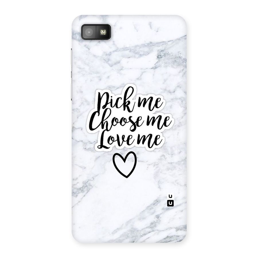 Just Me Back Case for Blackberry Z10