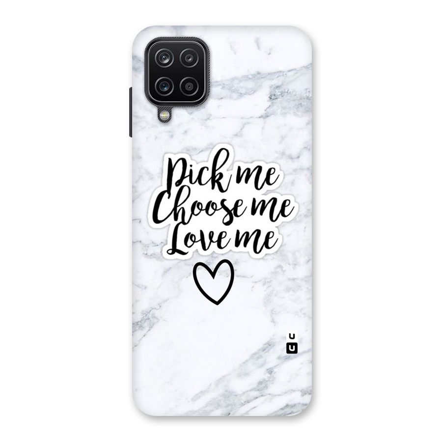 Just Me Back Case for Galaxy A12