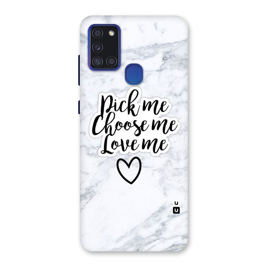 Just Me Back Case for Galaxy A21s