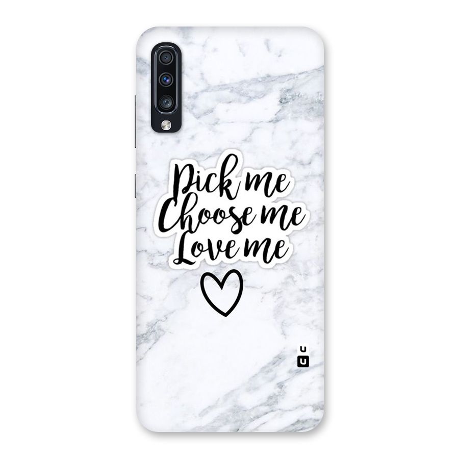 Just Me Back Case for Galaxy A70