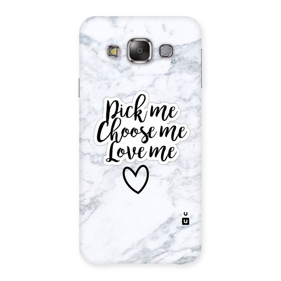 Just Me Back Case for Galaxy E7