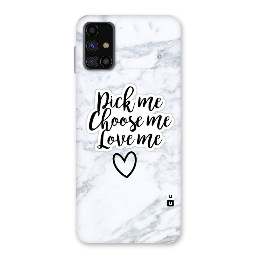 Just Me Back Case for Galaxy M31s