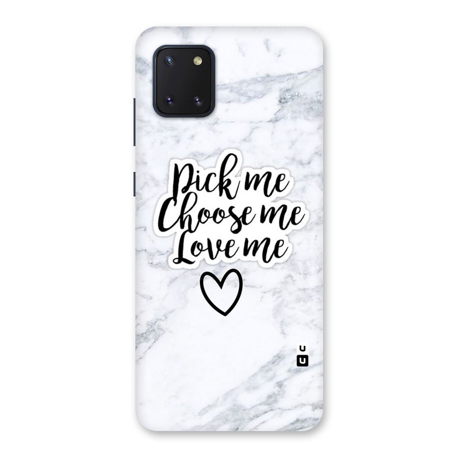 Just Me Back Case for Galaxy Note 10 Lite