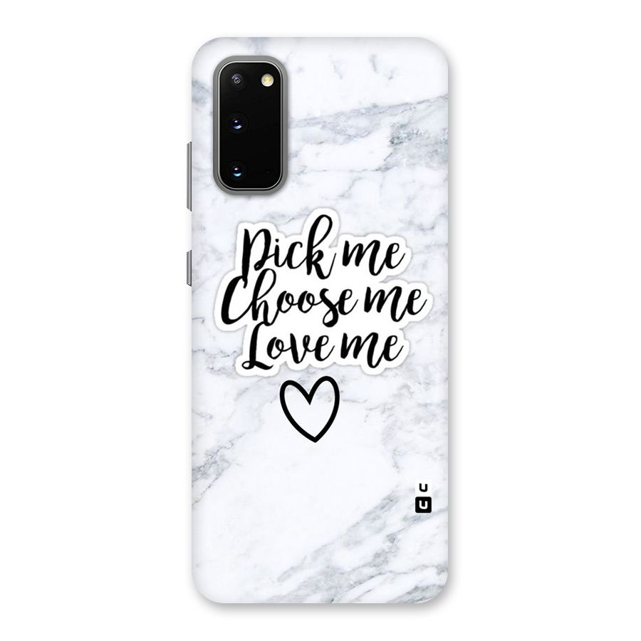 Just Me Back Case for Galaxy S20
