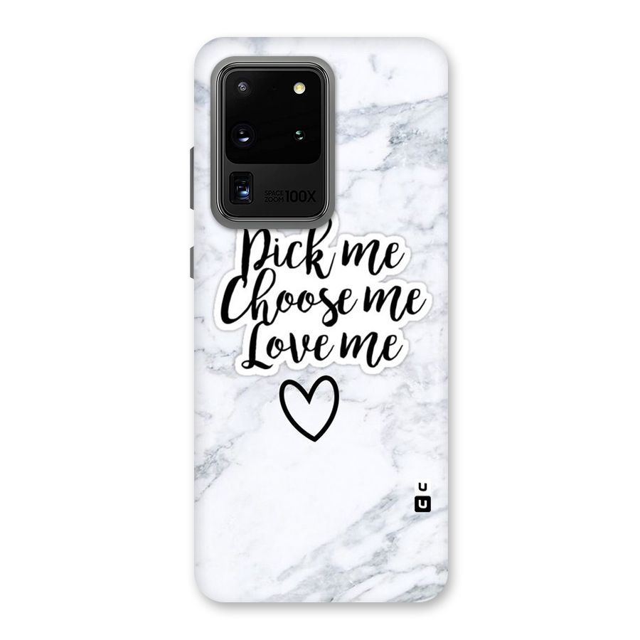 Just Me Back Case for Galaxy S20 Ultra