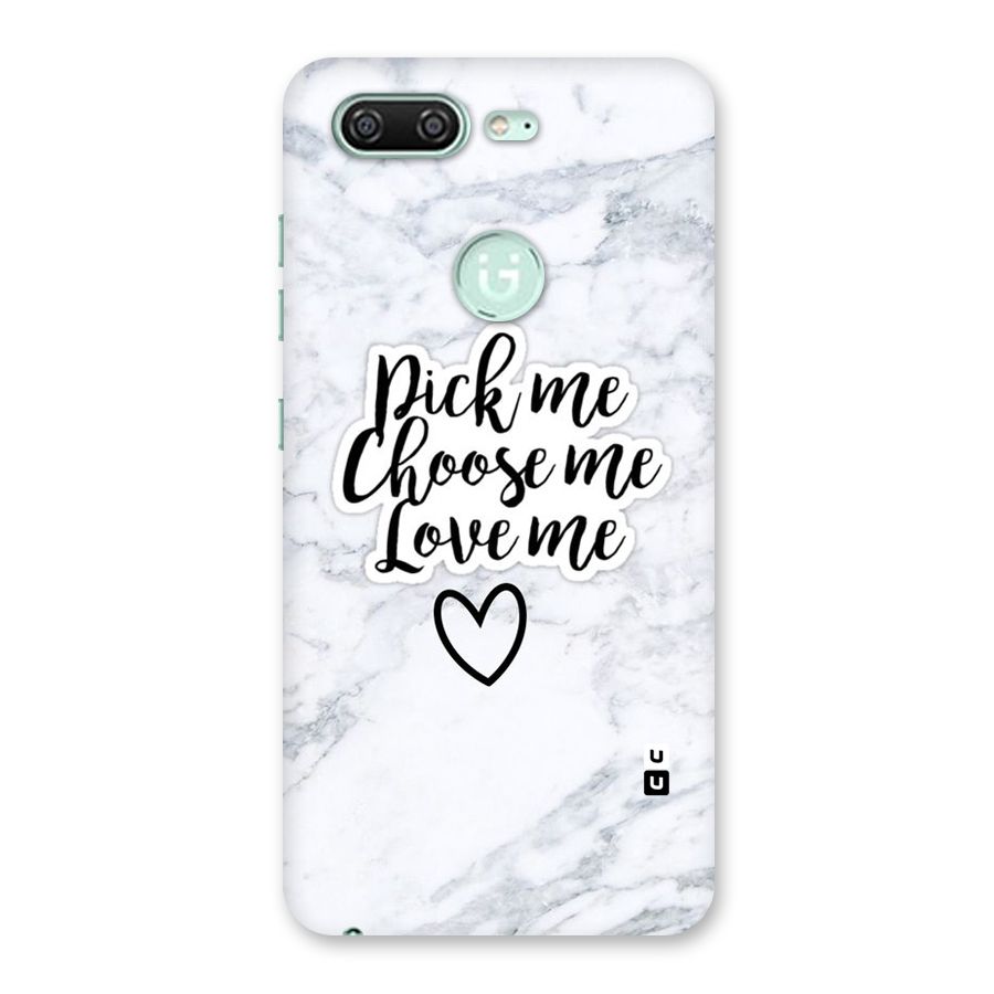 Just Me Back Case for Gionee S10