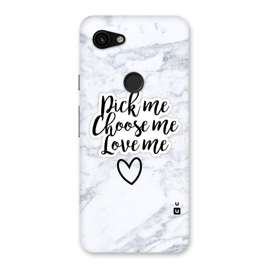 Just Me Back Case for Google Pixel 3a