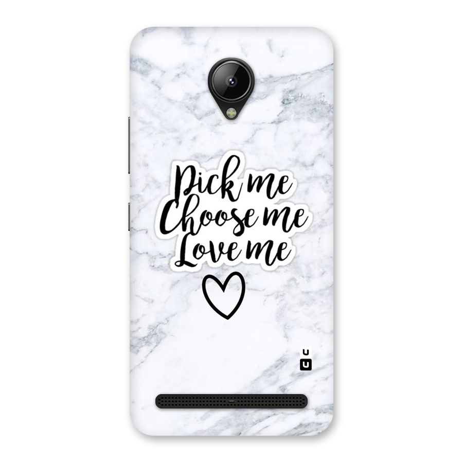 Just Me Back Case for Lenovo C2