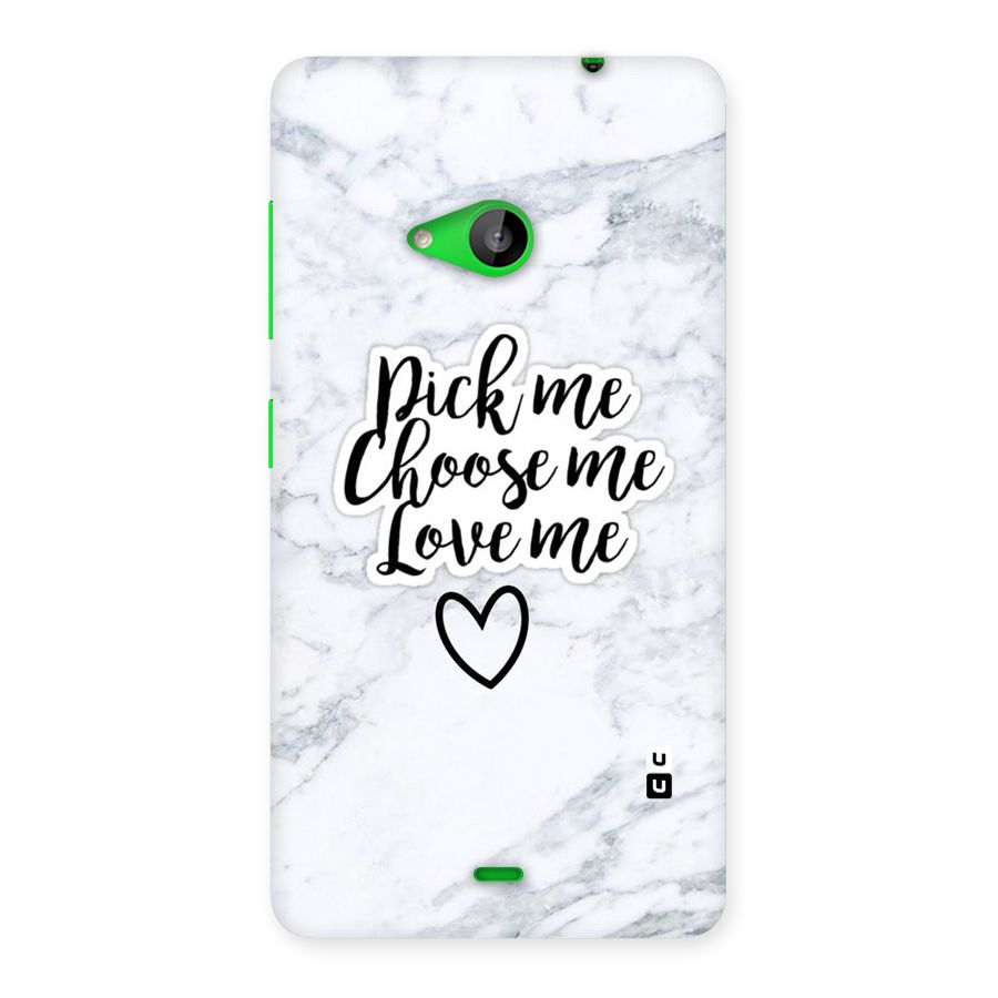 Just Me Back Case for Lumia 535