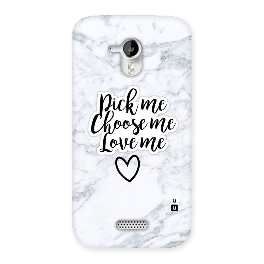 Just Me Back Case for Micromax Canvas HD A116