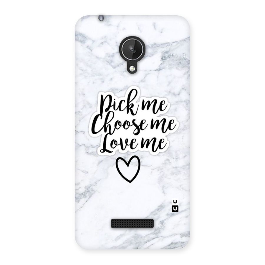 Just Me Back Case for Micromax Canvas Spark Q380