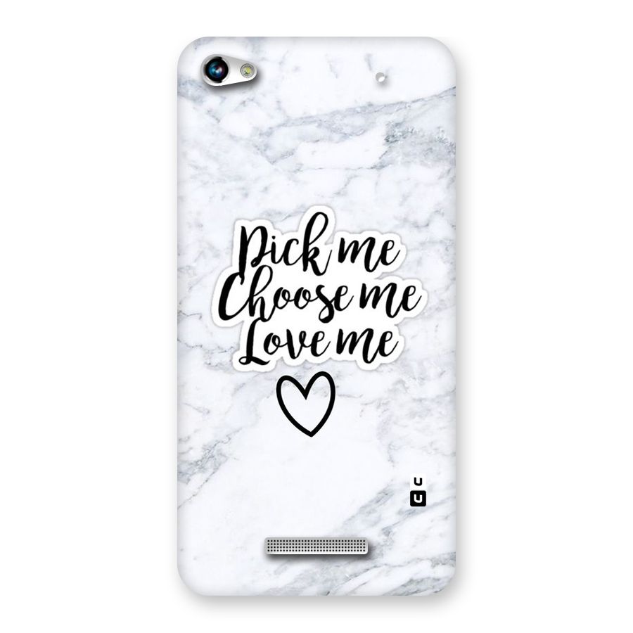 Just Me Back Case for Micromax Hue 2