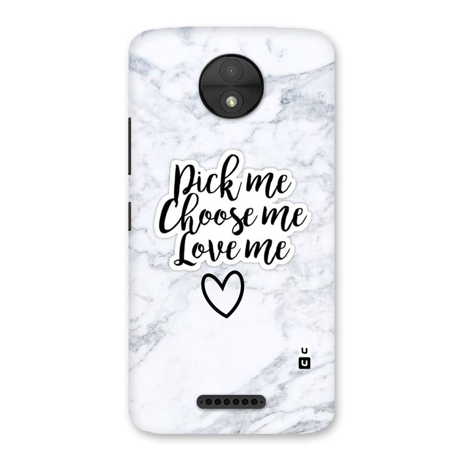 Just Me Back Case for Moto C