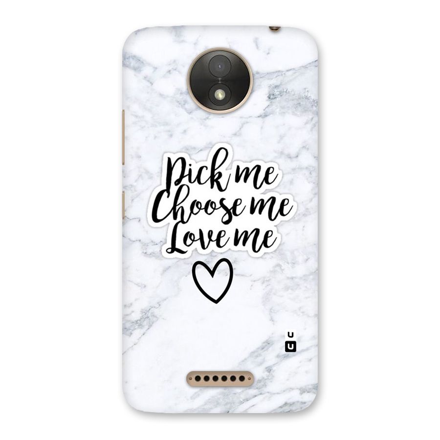 Just Me Back Case for Moto C Plus