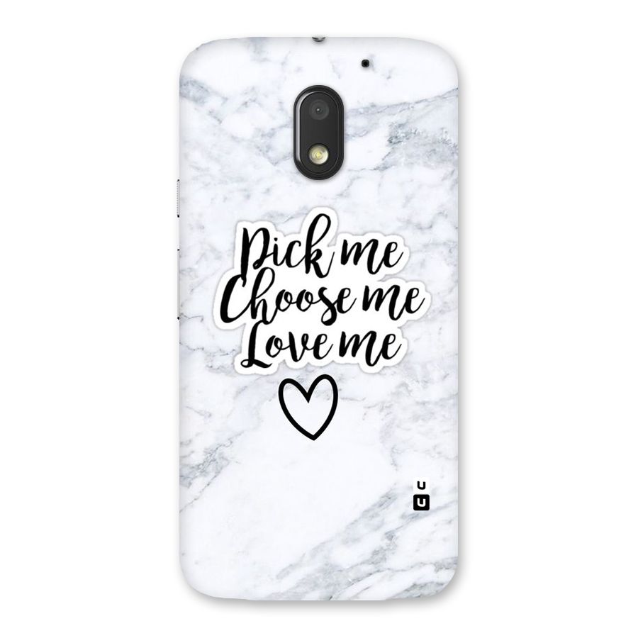 Just Me Back Case for Moto E3 Power