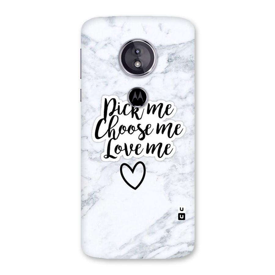 Just Me Back Case for Moto E5