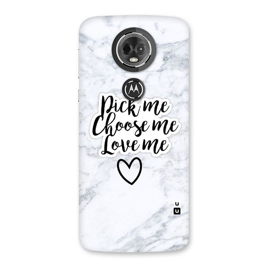 Just Me Back Case for Moto E5 Plus