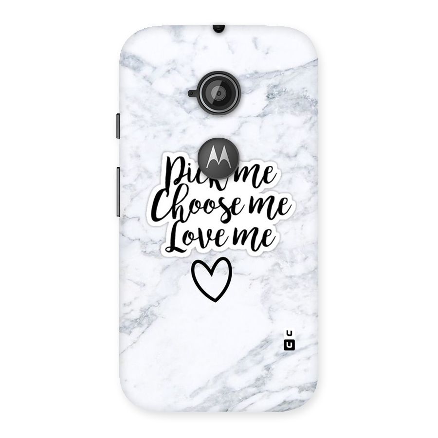 Just Me Back Case for Moto E 2nd Gen