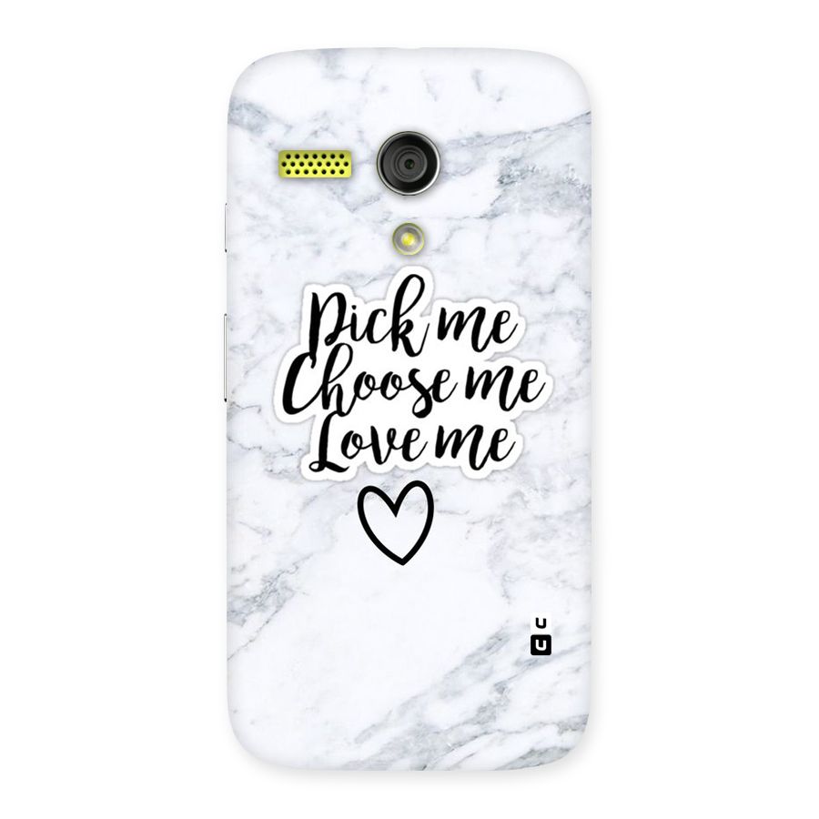 Just Me Back Case for Moto G