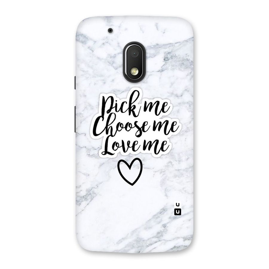 Just Me Back Case for Moto G4 Play