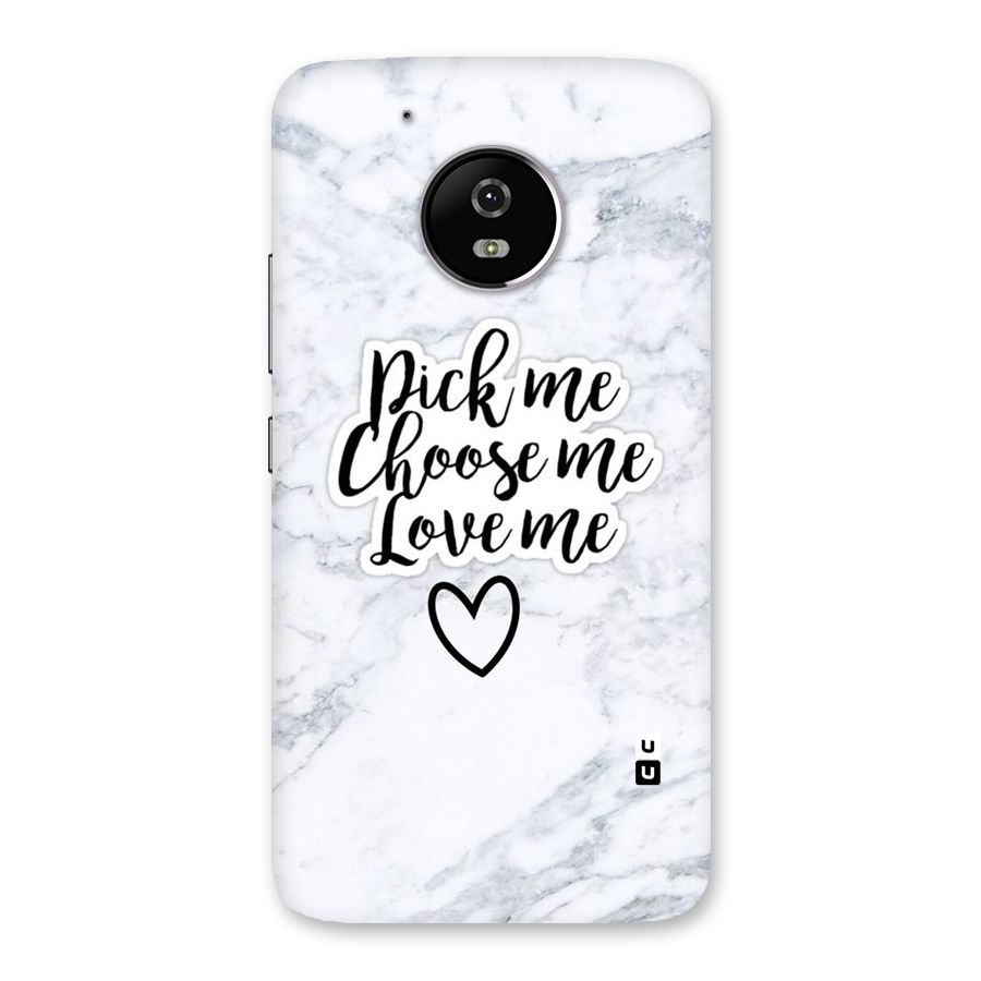 Just Me Back Case for Moto G5