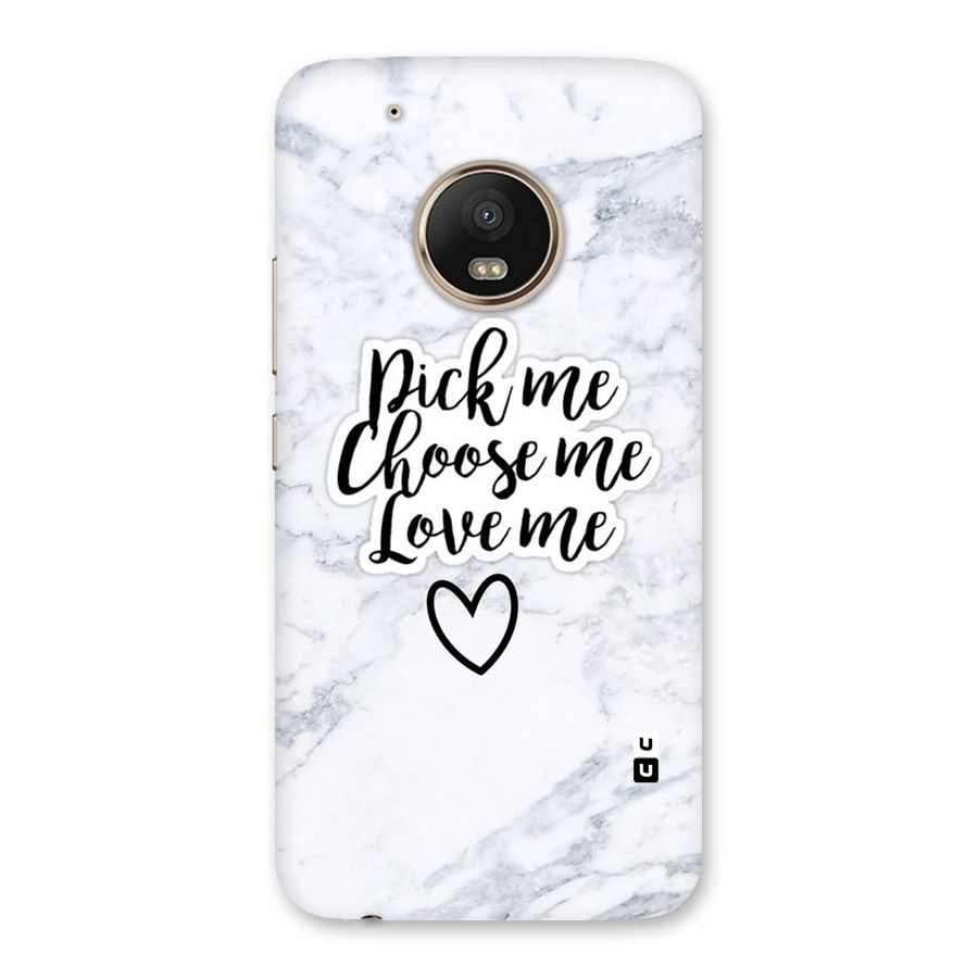 Just Me Back Case for Moto G5 Plus