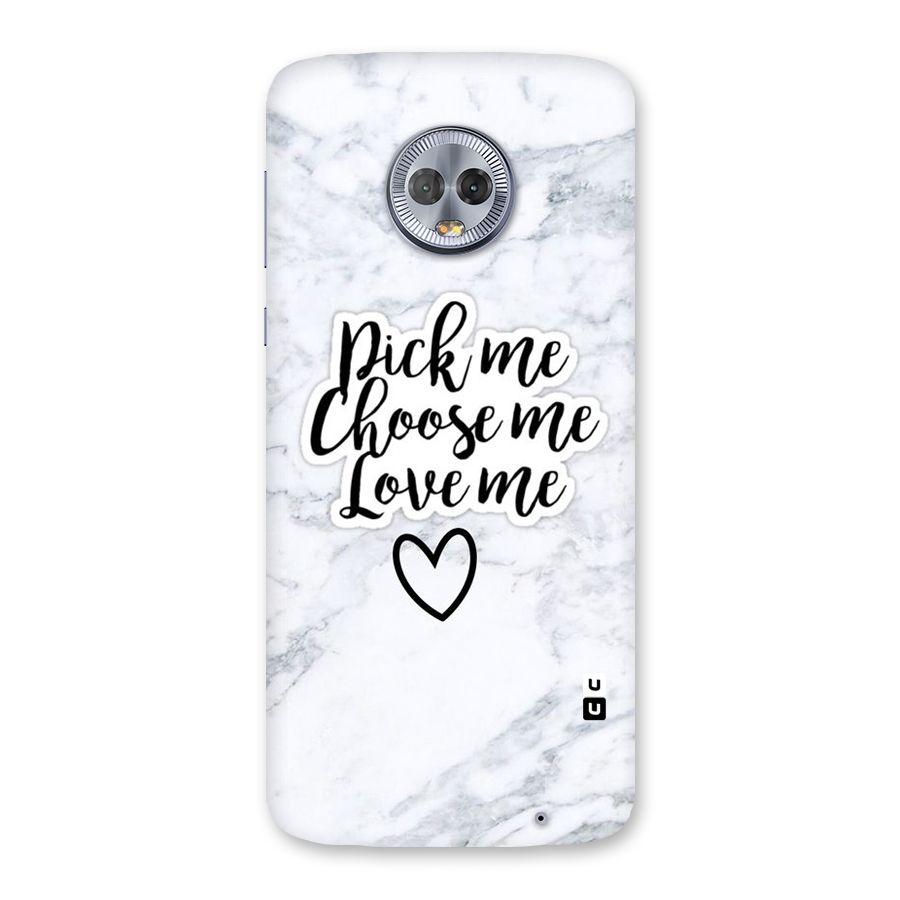 Just Me Back Case for Moto G6 Plus