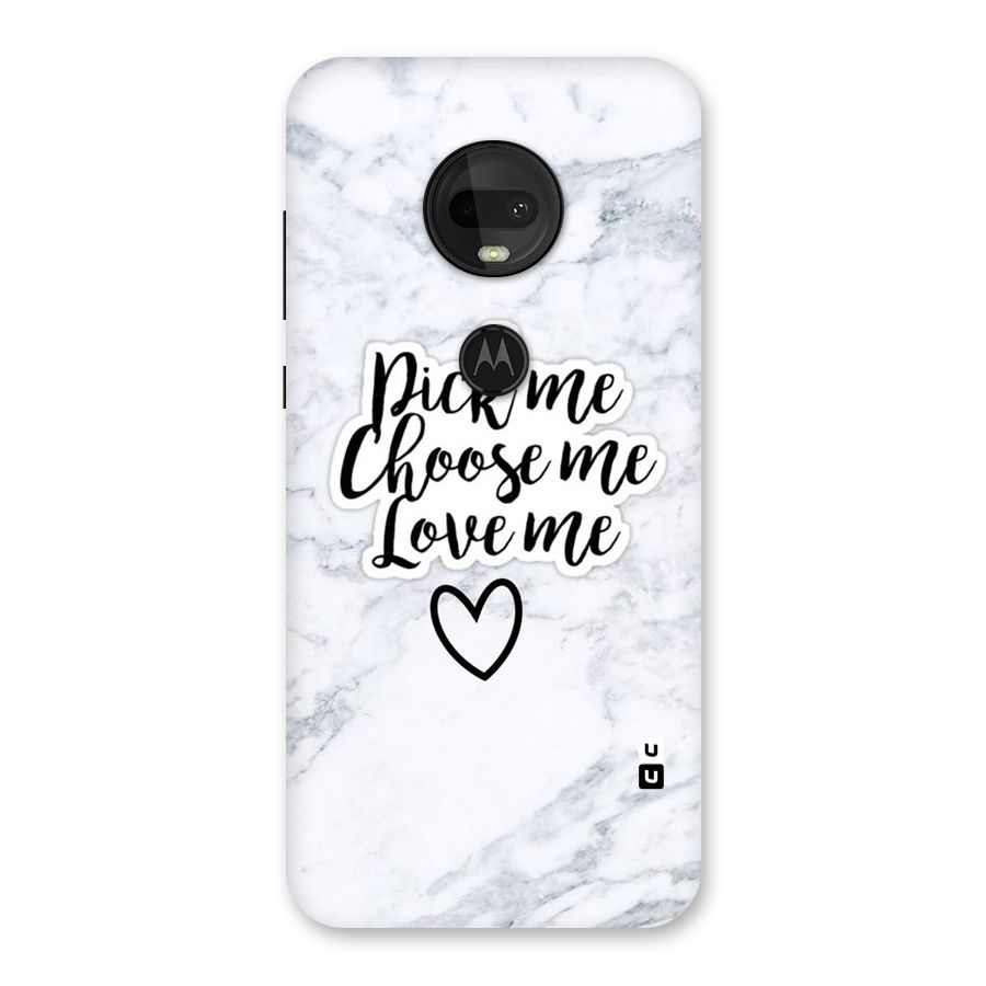 Just Me Back Case for Moto G7