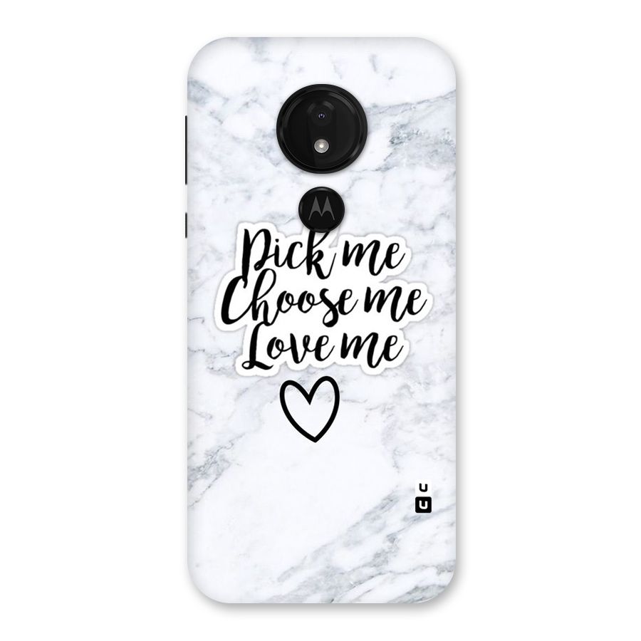 Just Me Back Case for Moto G7 Power