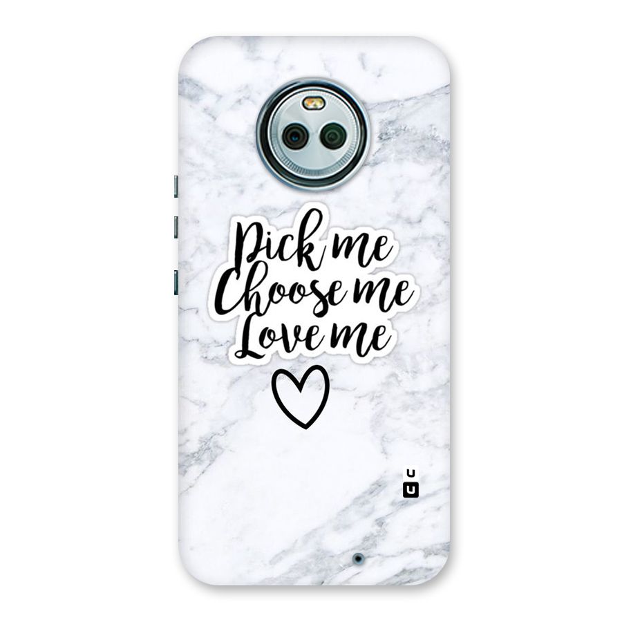 Just Me Back Case for Moto X4
