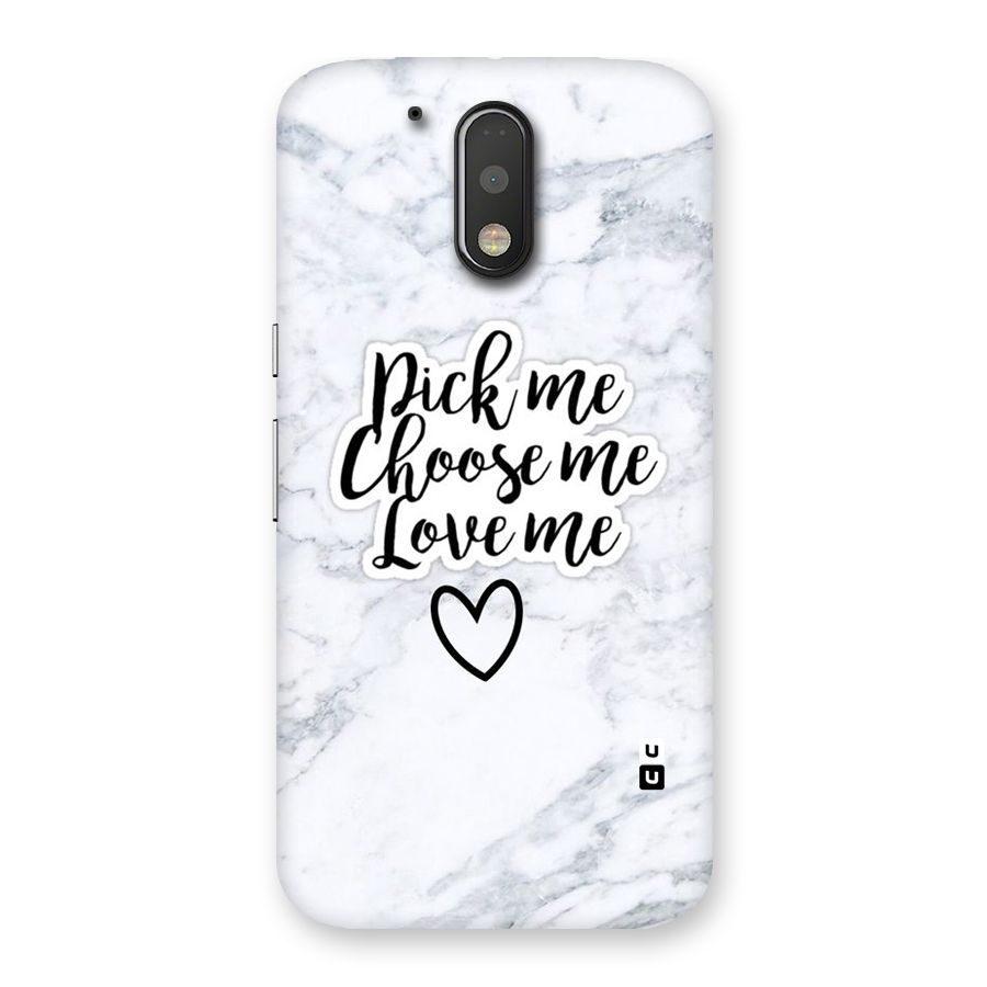 Just Me Back Case for Motorola Moto G4 Plus
