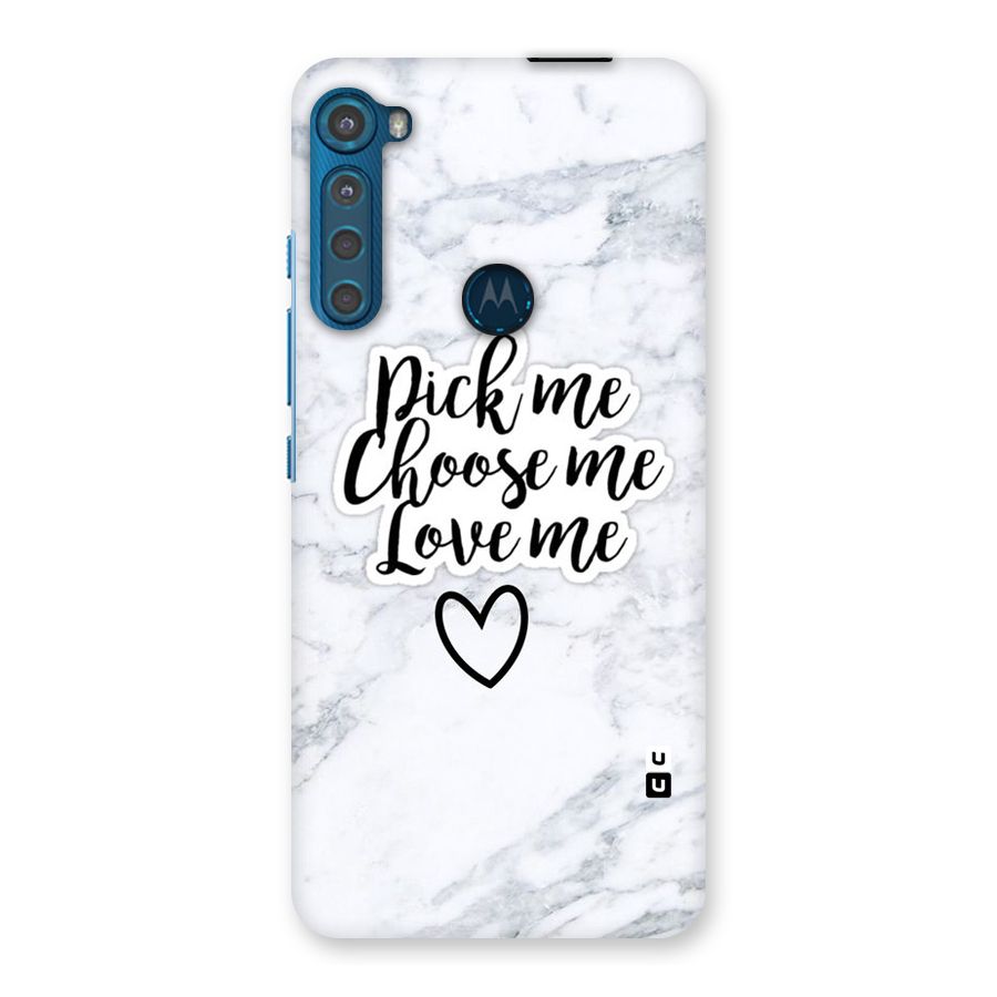 Just Me Back Case for Motorola One Fusion Plus
