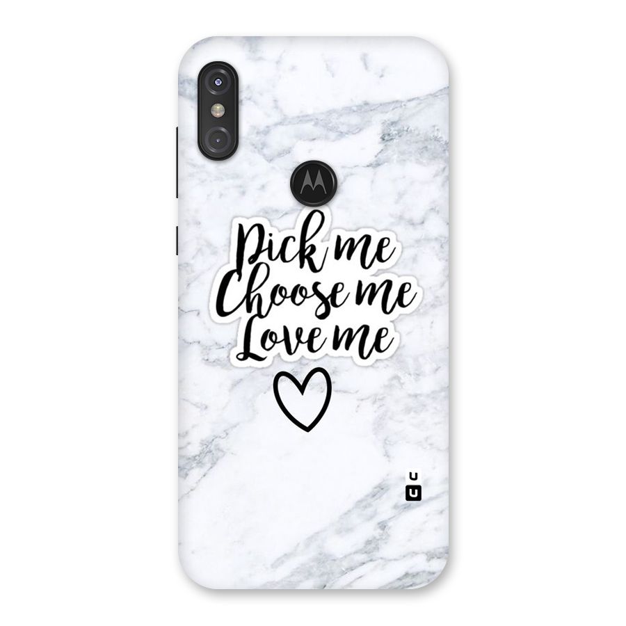 Just Me Back Case for Motorola One Power