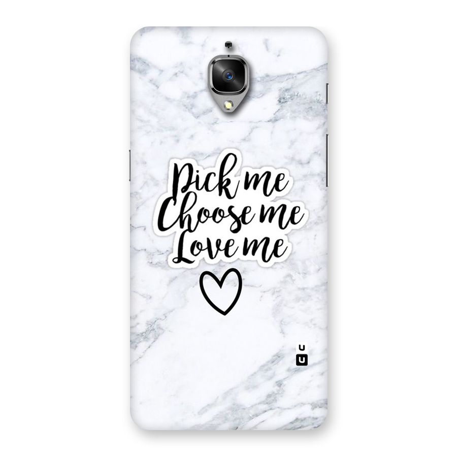 Just Me Back Case for OnePlus 3