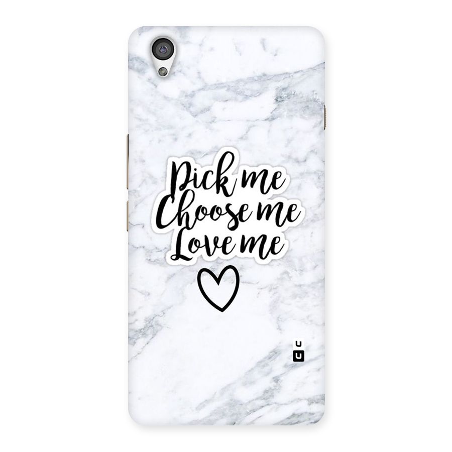 Just Me Back Case for OnePlus X