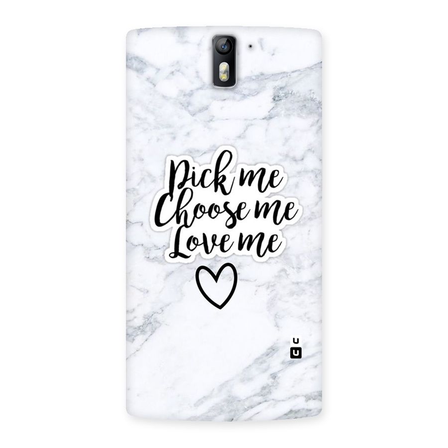 Just Me Back Case for One Plus One