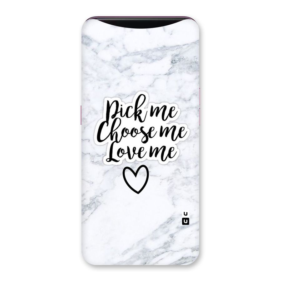 Just Me Back Case for Oppo Find X