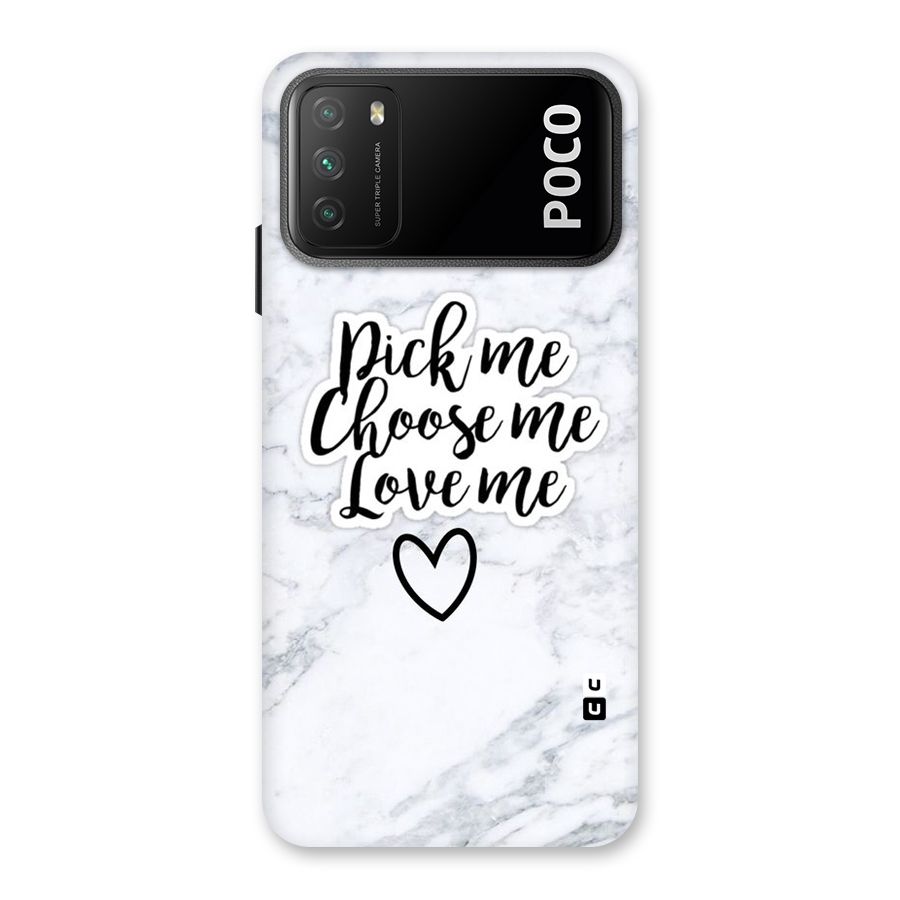 Just Me Back Case for Poco M3