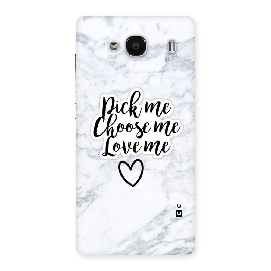 Just Me Back Case for Redmi 2s