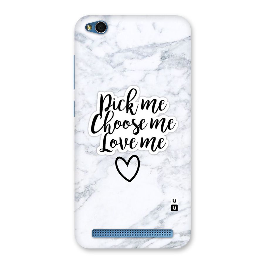 Just Me Back Case for Redmi 5A