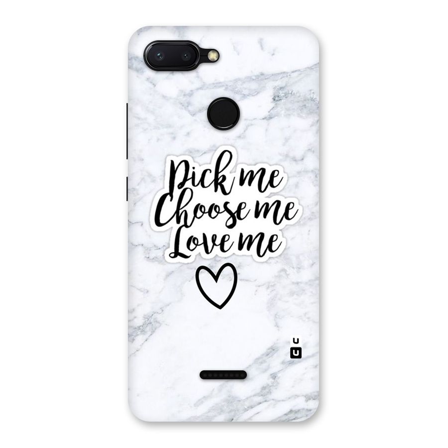 Just Me Back Case for Redmi 6