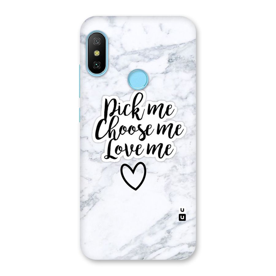 Just Me Back Case for Redmi 6 Pro