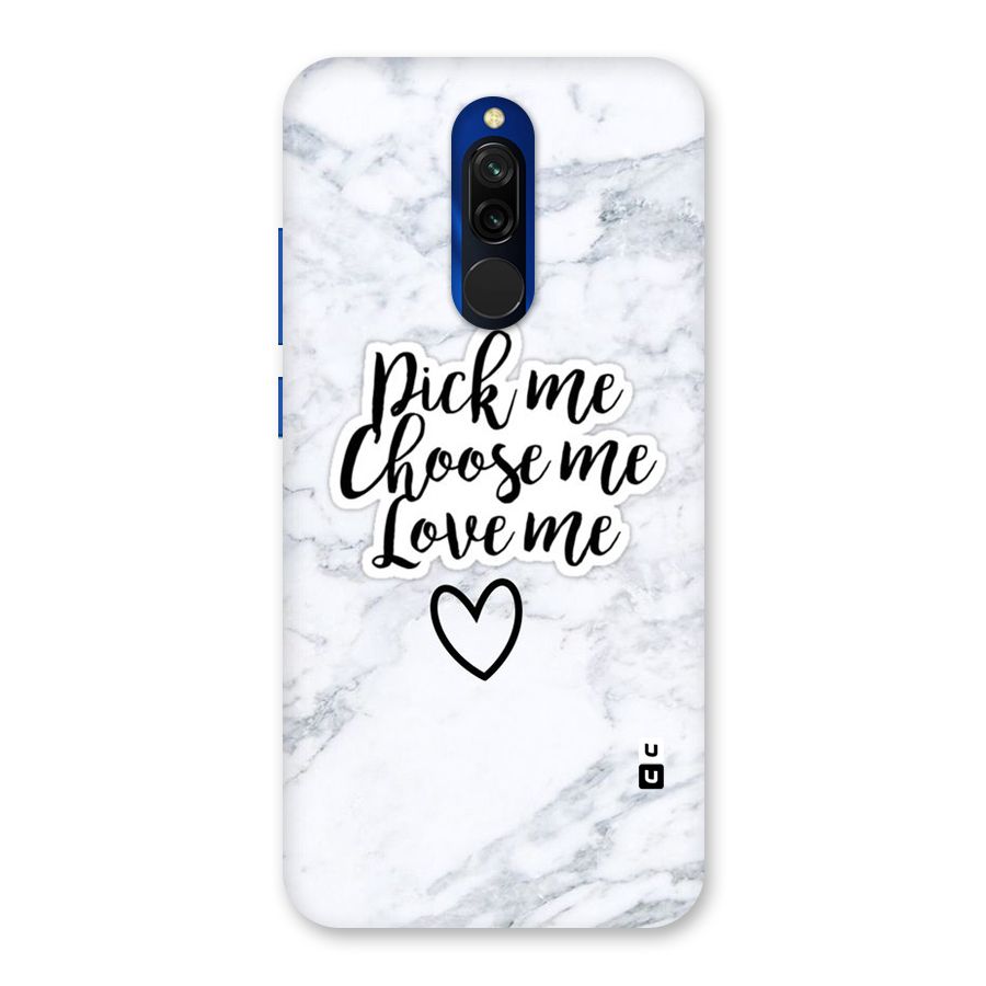 Just Me Back Case for Redmi 8