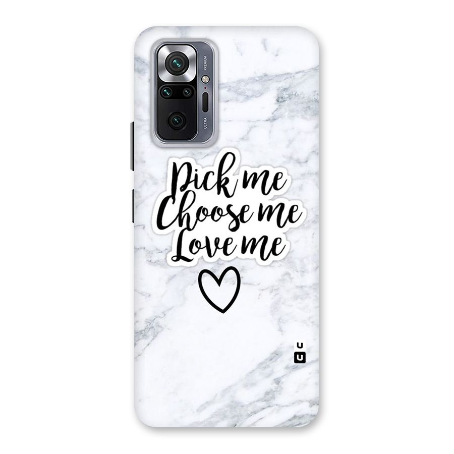 Just Me Back Case for Redmi Note 10 Pro Max
